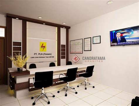 Interior Kantor Modern Madiun | Interior, Desain interior, Ruang tamu rumah