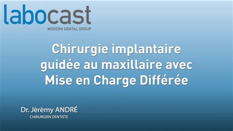 Chirurgie implantaire guidée au maxillaire avec mise en charge différée