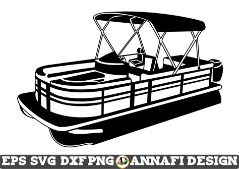 Pontoon Boat Clip Art