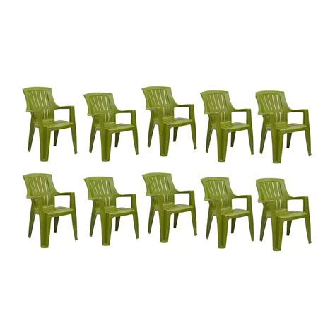 Buy Supreme Turbo Super Plastic Monobloc With Arm Chair Mehandi Green