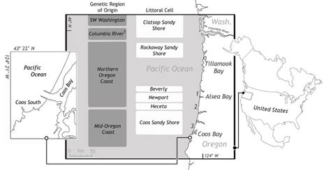 map  location  collection sites  beaches  located