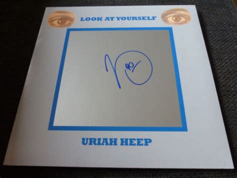 Uriah Heep Mick Box Signed Signiert Autogramm Look At Yourself Vinyl Lp