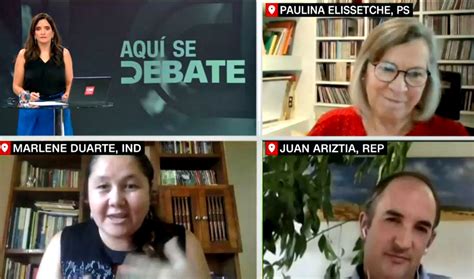 Aquí Se Debate candidatos a la CC Marlene Duarte Paulina Elissetche y