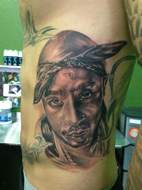 Tupac Portrait By Joshua Stallworth Who Tattoos Out Of Las Vegas Nv