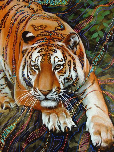 Great Tiger Portrait Animals Painting On Canvas Beautiful Etsy