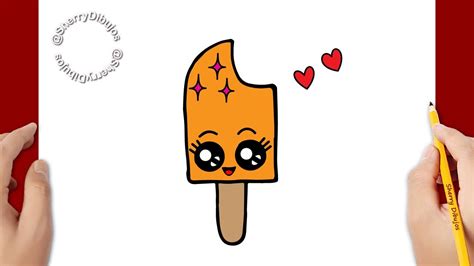 C Mo Dibujar Una Paleta De Helado Kawaii Youtube