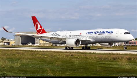 Tc Lga Turkish Airlines Airbus A350 941 Photo By Duncan Portelli Malta