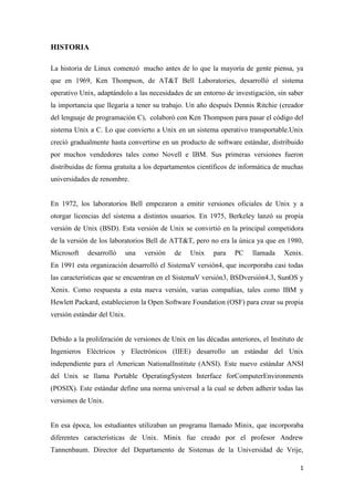 La Historia De Linux PDF