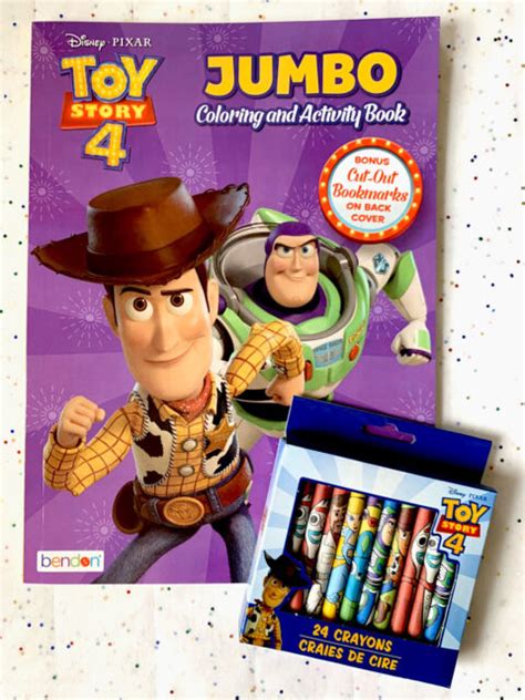 Toy Story 4 Jumbo Coloring And Activity Book W24 Count Crayons T