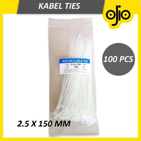 Jual OJIO Kabel Tis 15 Cm Cable Ties Tie Tali Alat Pengikat Warna