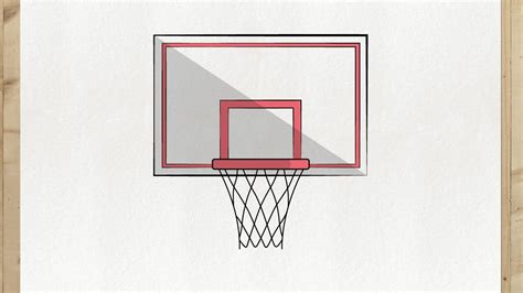 How To Draw A Basketball Hoop Step By Step Very Easy And Fast Youtube