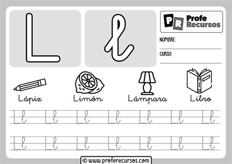 Ficha Aprender Letra L