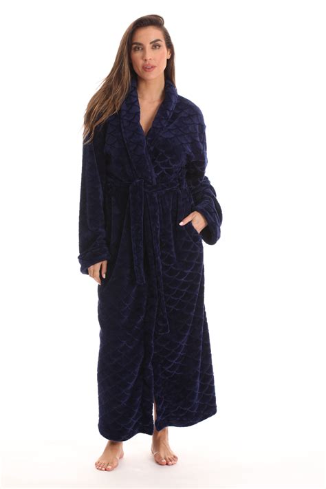 Just Love Kimono Robe Long Bath Robes For Women 6813 Pnk Xl Navy