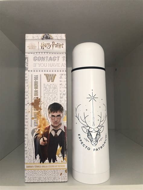 Garrafa T Rmica Brilha No Escuro Harry Potter Imaginarium Item P