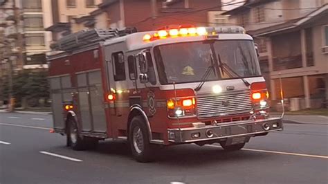 Abbotsford Fire Rescue Service Engine 1 Pumper 4 Responding YouTube