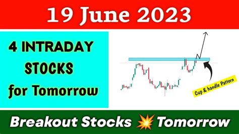 4 Breakout Stocks For Tomorrow 💥 19 June 💥 Best Intraday Stocks For