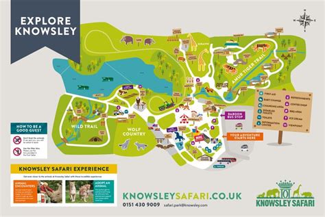 Knowsley Safari Map | Wild animal park, Zoo map, Map