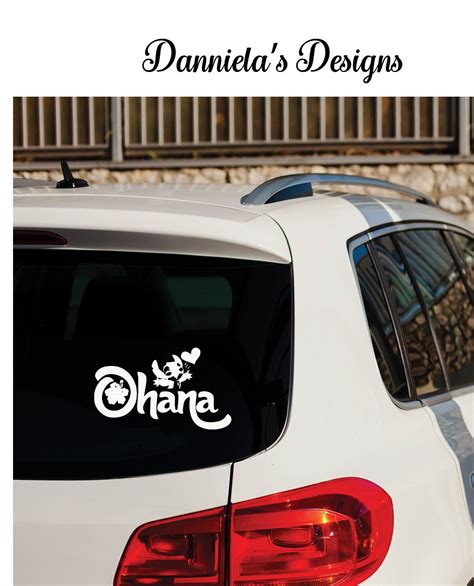 Ohana Car Decal/ Stich Car Decal - Etsy