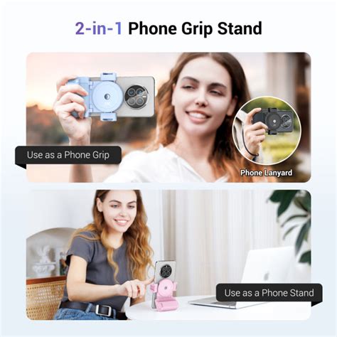 Jjc Bluetooth Wireless Remote Phone Grip Desktop Stand Holder For Vlog