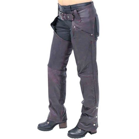 Purple Leather Motorcycle Chaps Womens Buy Now Leather Chaps Maker