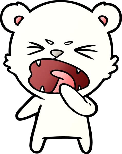 angry polar bear cartoon 12366853 Vector Art at Vecteezy