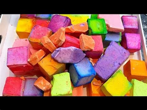 Dyed Multi Chunks Reforms Gym Chalk Compilation Oddly Satisfying