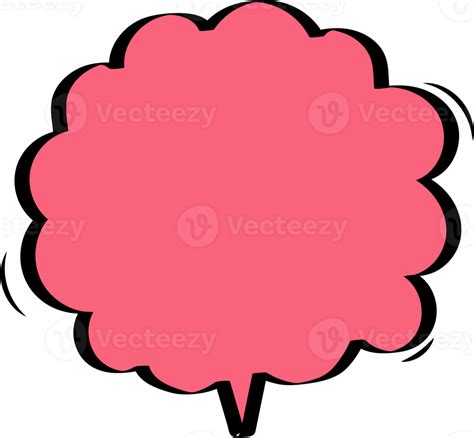 Colorful Pastel Pink Color Speech Bubble Balloon Icon Sticker Memo