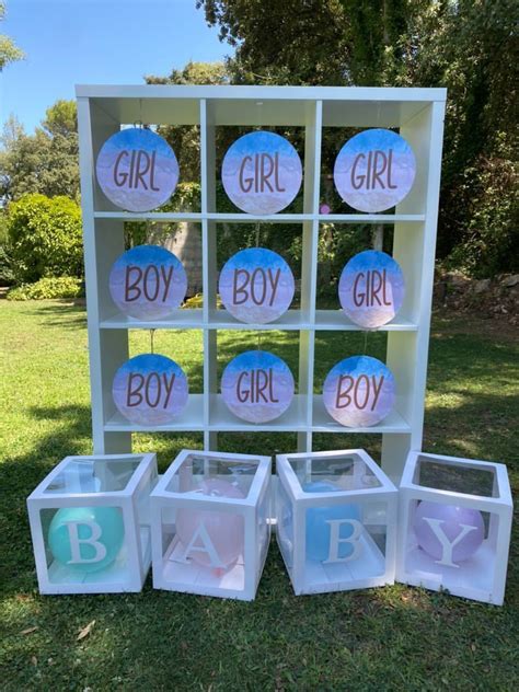 Gender Reveal Party Digital Printable Tic Tac Toe Game Baby Shower