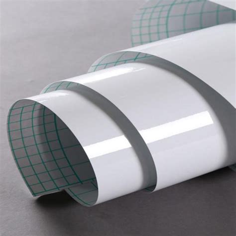 China Hot Sale White Liner Glossy Pvc Transparent Protection Film