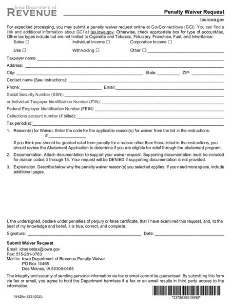 2023 Form Ia Dor 78 629a Fill Online Printable Fillable Blank