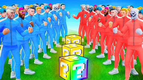 🔴 Red Vs Blue 🔵 Lucky Block 🍀 1459 8211 6852 By Steelz Fortnite Creative Map Code Fortnite Gg