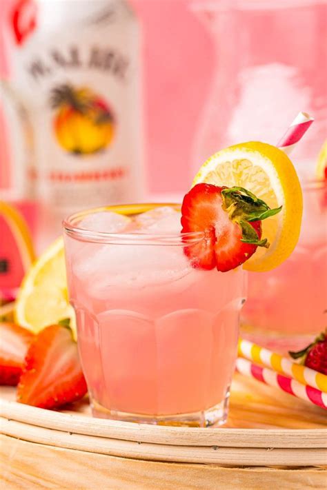 Strawberry Pink Lemonade Vodka Cocktail Combines Pink Whitney Vodka