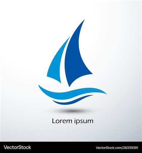 Sailboat logo Royalty Free Vector Image - VectorStock