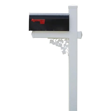 The Wilson Vinyl Pvc Mailbox Post White Includes Mailbox Amazon