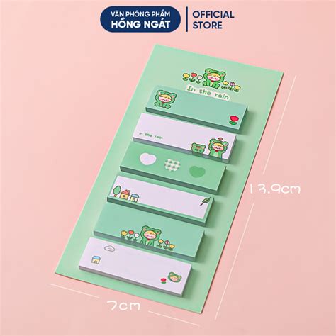 Giấy Note Cute Hoạt Hình Giấy Ghi Chú Dễ Thương Nhỏ Gọn Nhiều Màu 120