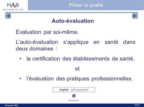 Glossaire De La Qualit Et De L Valuation En Sant La Qualit Dans