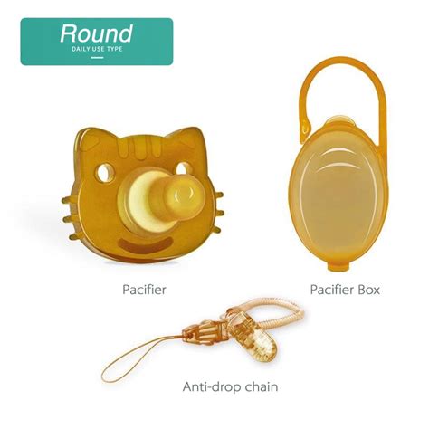 Niko In Portable Baby Pacifier Set Anti Drop Chain Nipple Box