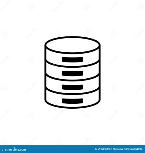 Database Icon Vector Stock Illustration Illustration Of Technology