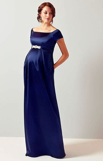 Aria Maternity Gown Midnight Blue Maternity Wedding Dresses Evening