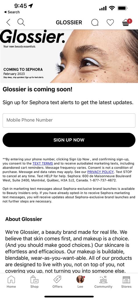 Searched “glossier” on Sephora : r/glossier