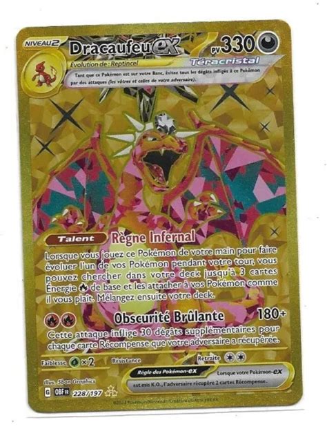 Carte Pokemon Dracaufeu Ex Pv Ecarlate Et Violet Flammes