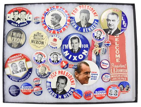 S Political Campaign Pins