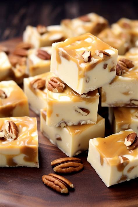 White Chocolate Caramel Pecan Fudge Delish Club