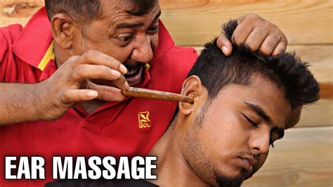 Ultimate Ear Massage Ear Fingering Head Massage And Neck Cracking By