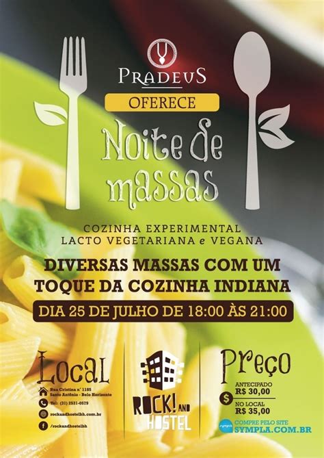 Noite De Massas Cozinha Experimental Lacto Vegetariana E Vegana Em