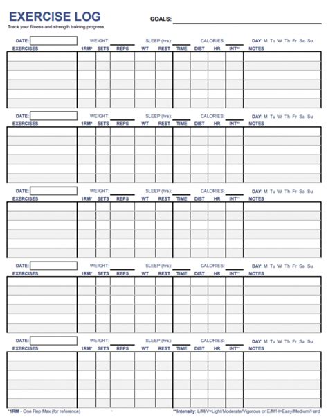 5 Free Printables For Setting And Accomplishing Your Treadmill Running