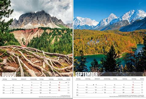 Bergwelten Kalender Berge Alpen Landschaften Outdoor Fotokalender