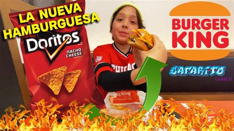 PROBÉ LA NUEVA HAMBURGUESA DE BURGER KING LA CHEESY DORITOS