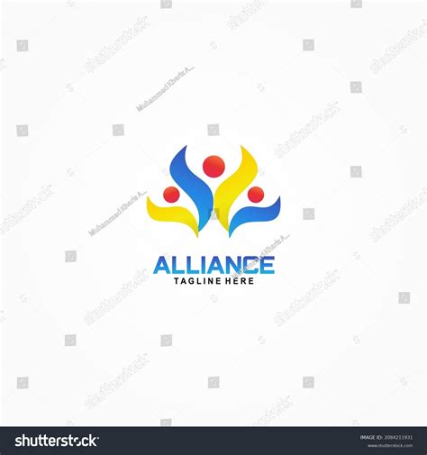 Alliance Logo Vector Simple Elegant Design Stock Vector Royalty Free