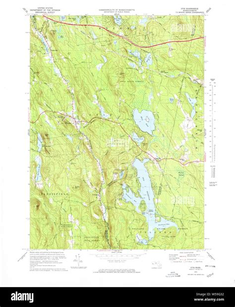 Massachusetts USGS Historical Topo Map MA Otis 351201 1973 25000